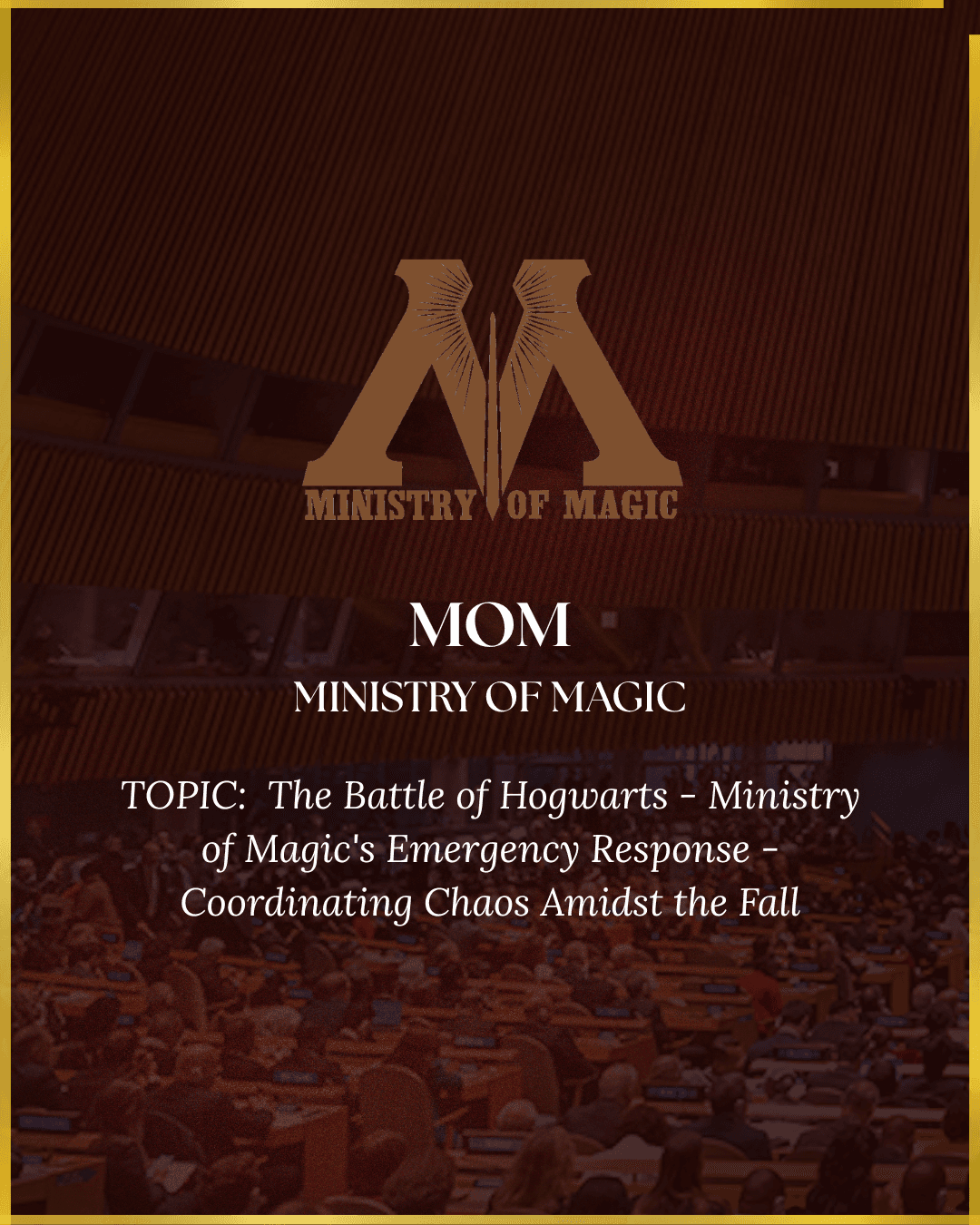 Harry Potter Crisis Cabinet — Ministry of Magic